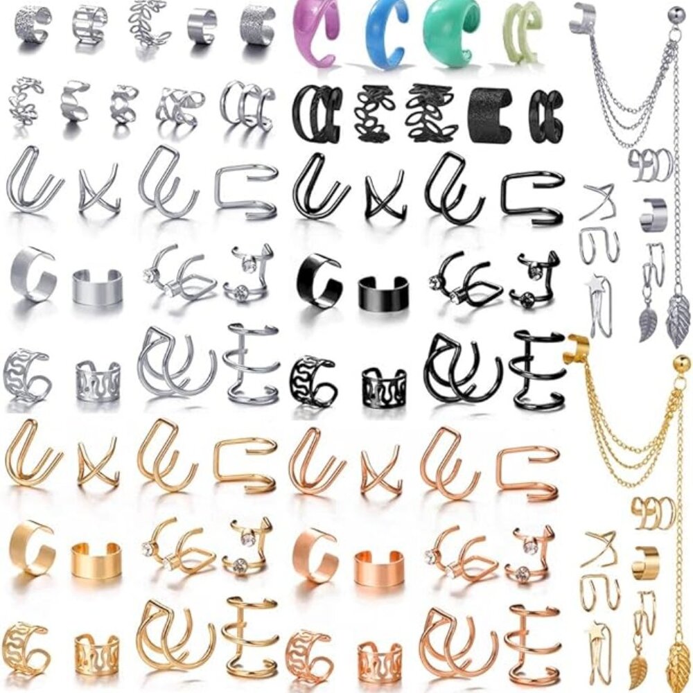 Random Fashion Cuff Earrings Set